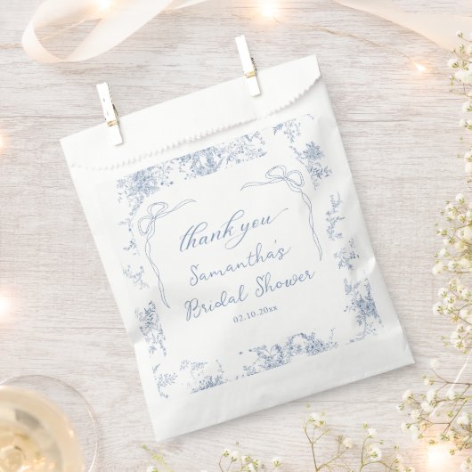 Etwas Blue Brautparty Vielen Dank Geschenktütchen (Ausgeschnitten)