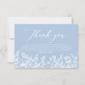 Etwas Blue Brautparty Vielen Dank Karte (Vorderseite)