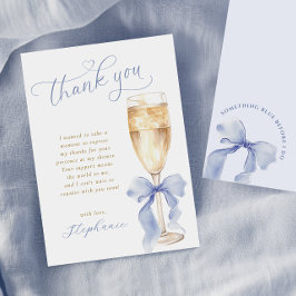 Etwas Blue Brautparty Vielen Dank Karte