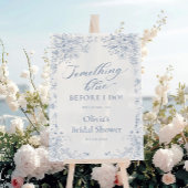 Etwas Blue Brautparty Willkommen Acrylschild