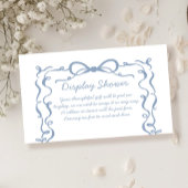 Etwas Blue Bridal Display Dusche Begleitkarte