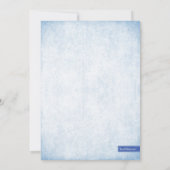 Etwas Blue Bridal Dusche Einladung (Rückseite)