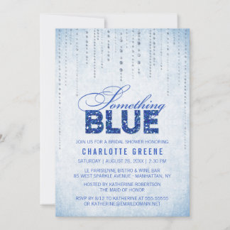 Etwas Blue Bridal Dusche Einladung
