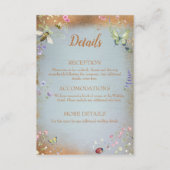 Etwas Blue Elegante Wildblume Enclosure Card Begleitkarte (Vorderseite)