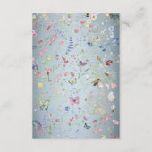 Etwas Blue Elegante Wildblume Enclosure Card Begleitkarte (Rückseite)