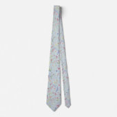 Etwas Blue Elegante Wildblume Necktie Krawatte (Vorderseite)