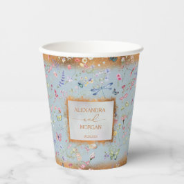 Etwas Blue Elegante Wildblume Pappbecher