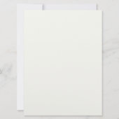 Etwas Blue Flat Hochzeit Einladung (Rückseite)