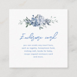 Etwas Blue Floral Brautparty Begleitkarte