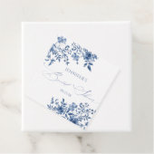 Etwas Blue Floral Brautparty Geschenkanhänger (Beispiel)