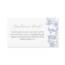 Etwas Blue Floral Custom Encryption Card