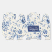 Etwas Blue Floral French Toile Chinoiserie Geschenkschachtel (Ungeklappt)