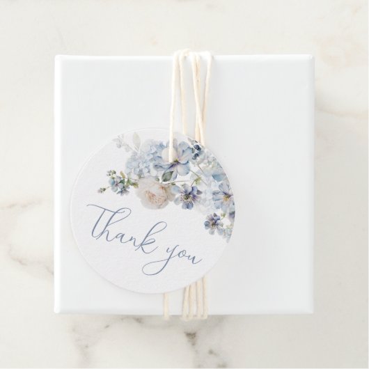 Etwas Blue Floral Gevor Tags Geschenkanhänger (Beispiel)