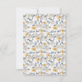 ETWAS BLUE Floral Wedding Dankeskarte (Rückseite)