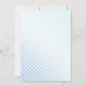 Etwas Blue French Bow Coquette Brautparty Einladung (Rückseite)