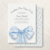 Etwas Blue French Bow Coquette Brautparty Einladung