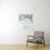 Etwas Blue Hydrangea Brautparty Hintergrund Wandteppich (Beispiel)