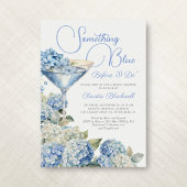 Etwas Blue Hydrangea Bridal Dusche Einladung