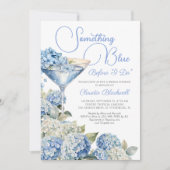 Etwas Blue Hydrangea Bridal Dusche Einladung (Vorderseite)