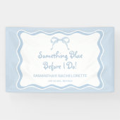 Etwas Blue Junggeselinnen-Abschied Willkommen Banner (Horizontal)