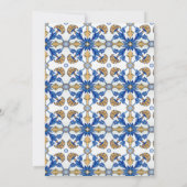 Etwas Blue Lemon marokkanisches Brautparty Einladung (Rückseite)