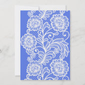 Etwas Blue Lingerie & Prosecco Brautparty Einladung (Rückseite)