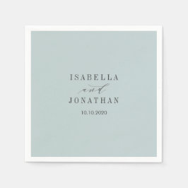 Etwas Blue Monocolor Hochzeit Custom Serviette