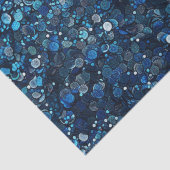 Etwas Blue Sequin Look Seidenpapier (Detail)