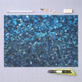 Etwas Blue Sequin Look Seidenpapier (Handwerk)