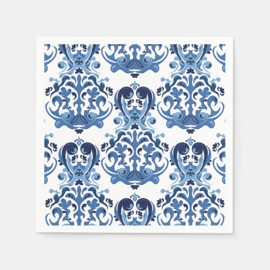 Etwas Blue Spring Brautparty Serviette (Vorderseite)