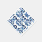 Etwas Blue Spring Brautparty Serviette (Ecke)