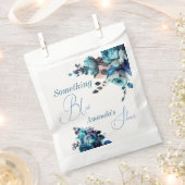 Etwas Blue Watercolor Bouquet Brautparty Geschenktütchen (Ausgeschnitten)