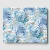 Etwas Blue Wedding Collection Gästebuch (Rückseite)