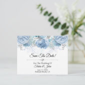 Etwas Blue Wedding Collection Postkarte (Stehend Vorderseite)
