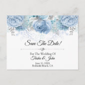 Etwas Blue Wedding Collection Postkarte (Vorderseite)
