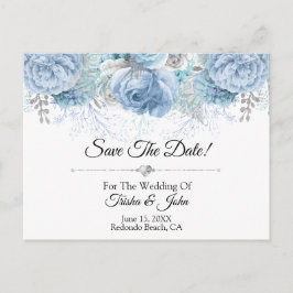 Etwas Blue Wedding Collection Postkarte