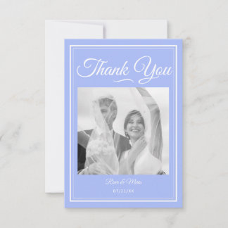 Etwas Blue Wedding Dankeschön Card Dankeskarte