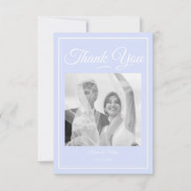 Etwas Blue Wedding Dankeschön Card