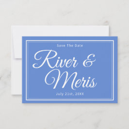Etwas Blue Wedding speichert die Datumskarte Save The Date