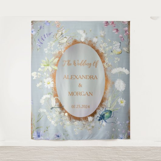 Etwas Blue Wedding Wandteppich (Vorderseite)