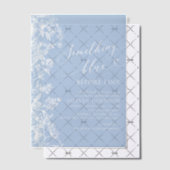 Etwas Blue White Wildblume Brautparty Pergament Einladungen (Versetzt (Einladung))