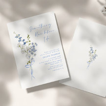 Etwas Blue Wildblume Bouquet Brautparty