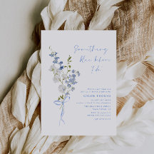 Etwas Blue Wildblume Bouquet Brautparty