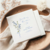 Etwas Blue Wildblume Bouquet Brautparty Serviette