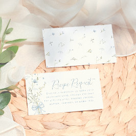 Etwas Blue Wildblume Brautparty Begleitkarte