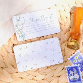 Etwas Blue Wildblume Brautparty Begleitkarte