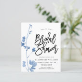 Etwas Blue Wildblume Brautparty laden ein (Stehend Vorderseite)