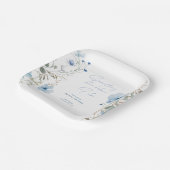 Etwas Blue Wildblume Brautparty Pappteller (Gewinkelt)