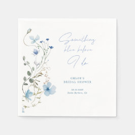 Etwas Blue Wildblume Brautparty Serviette