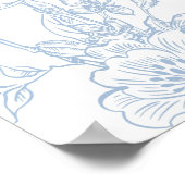 Etwas Blue Wildblume Bridal Dusche Einladung Poster (Ecke)